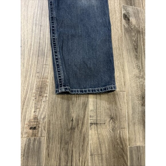 Ariat Men's Relaxed Boot Cut M4 Size 42x32 Blue Jeans - Picture 7 of 11